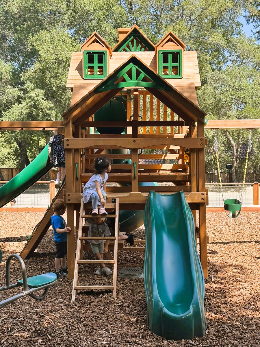 Children playing on the playground at Butterflies Academy